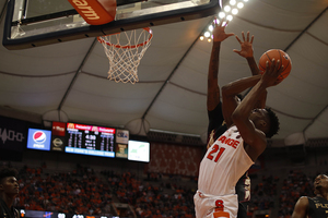 Tyler Roberson played 33 minutes on Saturday, his third-highest total this season. He helped SU beat No. 6 FSU. 